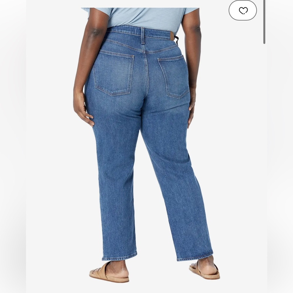 the plus curvy perfect vintage straight jean in mayfield wash
